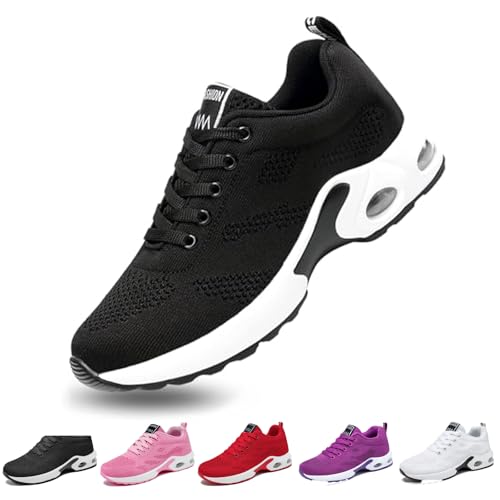 OrthoShoes Ergonomische Schuhe zur Schmerzlinderung, Komfort Schuhe Damen, Breathable Women's Orthopaedic Shoes (Black,41) von Snrtevu