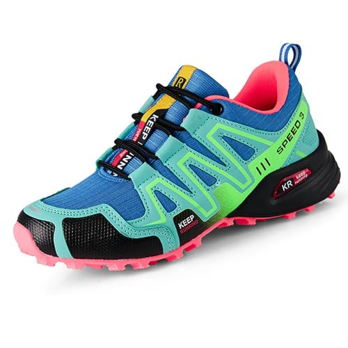 OrthoTrekking – Ergonomische Wander- & Trekkingschuhe, Ortho Trekking Schuhe Herren, Bergexperten Orthopädische Schuhe Damen, Geeignet Zum Bergsteigen und Reisen (Blau,37) von Snrtevu