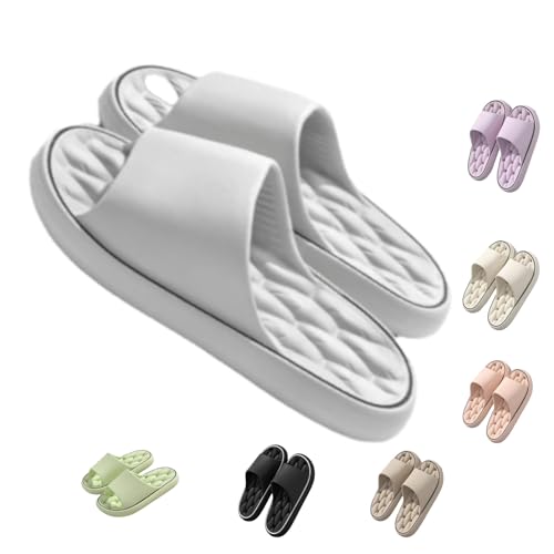 Snrtevu Cloudslipper - Orthopädische Slipper,für maximalen komfort Rutschfeste und weiche Hausschuhe,Super Weich Rutschfest Badeschuhe,Hausschuhe für maximalen Komfort für Männer und Frauen (Grau,42) von Snrtevu