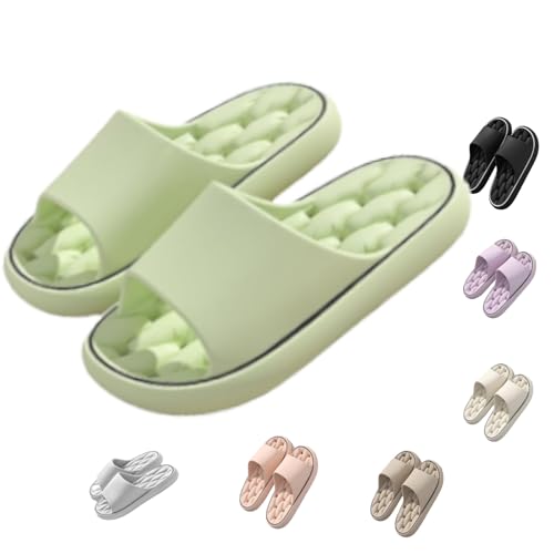 Snrtevu Cloudslipper - Orthopädische Slipper,für maximalen komfort Rutschfeste und weiche Hausschuhe,Super Weich Rutschfest Badeschuhe,Hausschuhe für maximalen Komfort für Männer und Frauen (Grün,41) von Snrtevu