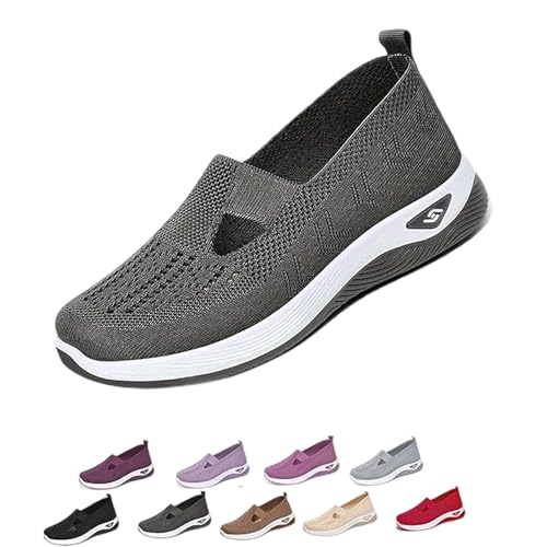 Snrtevu Podoback Schuhe Annelie, Annelie Schuhe Damen, Sommerschuhe Damen, Leichte Barfußschuhe, Walkingschuhe Damen Mit Dämpfung, Mesh-Obermaterial, Atmungsaktiv Und rutschfest (1pc-f,41) von Snrtevu