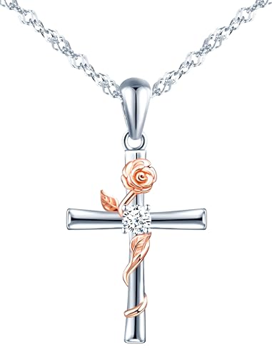 Snubbi Wunderschöne Damen Silberkreuzkette 925er mit schöner Geschenkebox collection von Snubbi