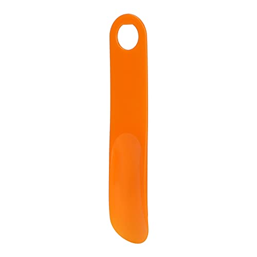 Schuhanzieher mit langem Griff, handgefertigter Gummischuhlöffel für den Heimbüro-Reisegebrauch für Männer, Frauen, ältere Menschen, Schwangere und .(Orange) von Snufeve6