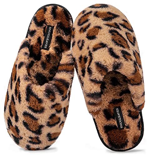 Snug Leaves Damen Flauschige Hausschuhe mit Kunstfell und Memory Foam, Sexy und Klassische Pantoffeln Geparden Braun,40/41 EU Snug Leaves Damen Flauschige Hausschuhe mit Kunstfell und Memory Foam, Sexy und Klassische Pantoffeln Geparden Braun,40/41 EU von Snug Leaves