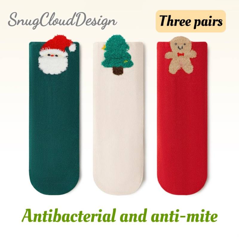 Christmas Baby Socks - Cute Autumn Winter Cotton For Newborns, Infants & Toddlers, Boys & Girls von SnugCloudDesign
