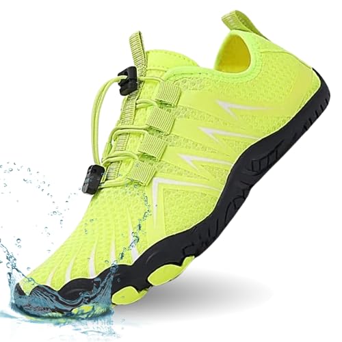 Snugeasy Barfußschuhe Damen Herren Wasserschuhe Leicht Badeschuhe Schnell Trocknend Traillaufschuhe Atmungsaktiv rutschfest Fitnessschuhe Aquaschuhe von Snugeasy