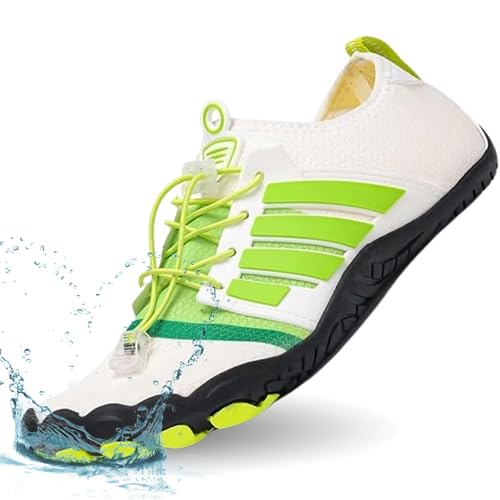 Snugeasy Barfußschuhe Damen Herren Wasserschuhe Leicht Badeschuhe Schnell Trocknend Traillaufschuhe Atmungsaktiv rutschfest Fitnessschuhe Aquaschuhe von Snugeasy