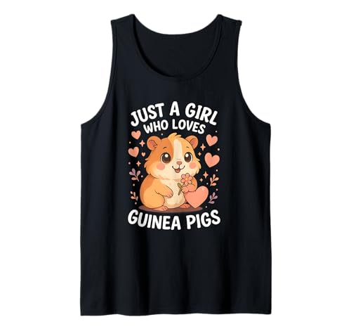 Just A Girl Who Loves Meerschweinchen niedliches Haustier-Design Tank Top von SnuggleWhiskers Studio