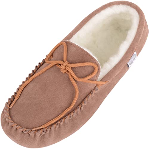 SNUGRUGS Herren Alfie Hausschuhe, Braun (Light Brown), 42 EU (Hersteller Größe: 8 UK) von Snugrugs