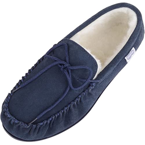 SNUGRUGS Herren Monty Halbschuhe, Navy, 45.5 EU von Snugrugs