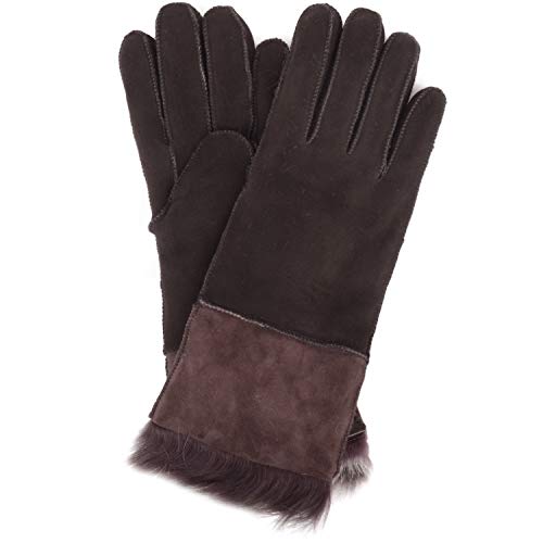 Snugrugs Damen Luxus-Handschuhe aus echtem Schaffell, warm, Winter, mit Toscana Schafsfell Gr. Small, braun von Snugrugs