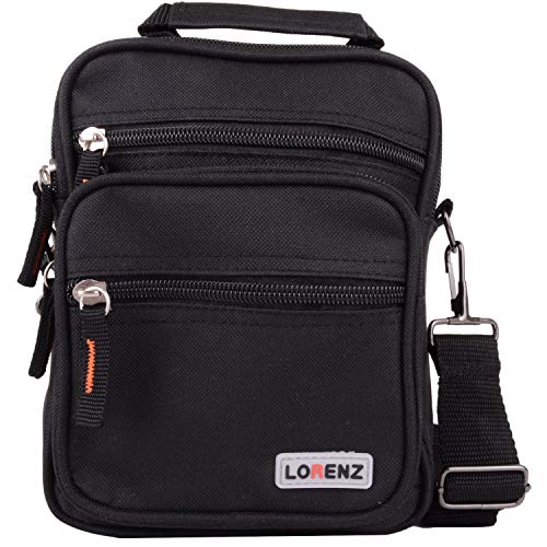 Unisex Canvas Style Multifunktional Praktische Schulter Crossbody Utility Bag mit Gürtelschlaufe, Schwarz , Einheitsgröße von Snugrugs