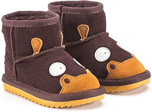 Snugs Boots Kinderstiefel aus Lammfell und Wild-Leder Stiefel für Kinder Jungen und Mädchen Lammfellschuhe, Dunkelbraun, 21 Snugs Boots Kinderstiefel aus Lammfell und Wild-Leder Stiefel für Kinder Jungen und Mädchen Lammfellschuhe, Dunkelbraun, 21 von Snugs