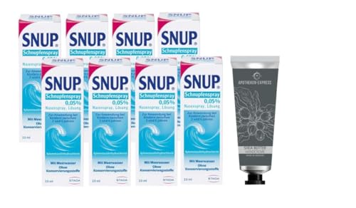 Snup 0,05 % Kinder Set mit 8 x 10 ml inkl. Kosmetikprodukt von Apotheken-Express - Familienpackung**G von Snup
