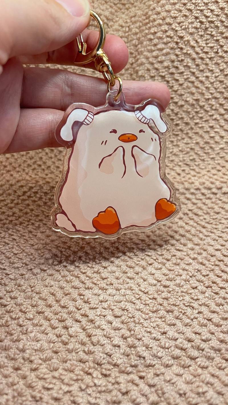 Cozy Socky Keychain Duck Epoxy von Snuut