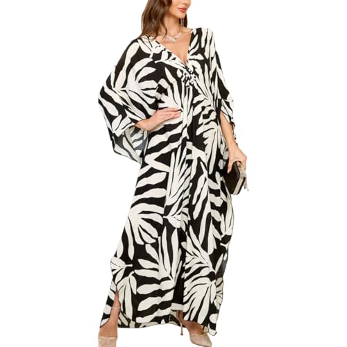 Snyemio Strandkleid Damen Sommer Lang Strand Kaftan Kleid Große Größen Maxikleid,Farbe 3,Einheitsgröße Snyemio Strandkleid Damen Sommer Lang Strand Kaftan Kleid Große Größen Maxikleid,Farbe 3,Einheitsgröße von Snyemio
