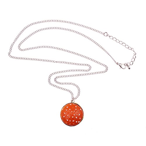 Snykk Burger-Kette - Circa 70cm Lange Halskette – Hamburger Anhänger von Snykk