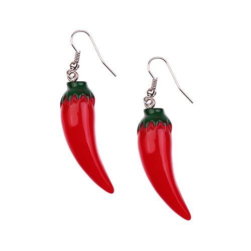 Snykk Chili-Ohrringe - 2 Stück – rot scharf von Snykk