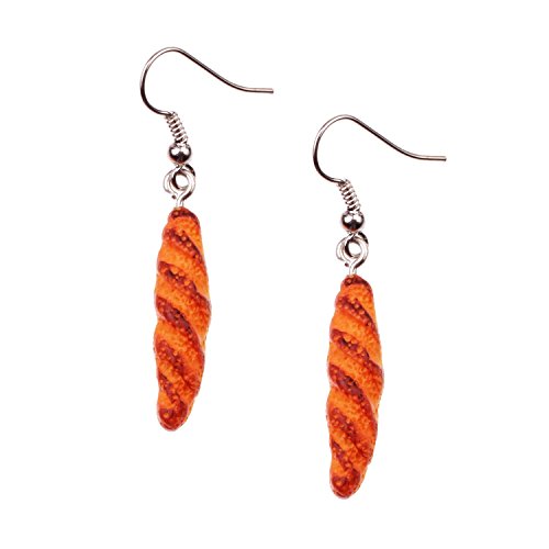 Snykk Süßigkeiten und Gebäck Ohrringe verschiedene Sorten, Farbe:Baguette von Snykk