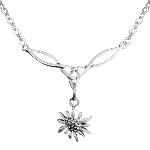 Snyvpra Trachtenschmuck Bayerisch,Dirndlschmuck Trachtenkette Edelweiß Halskette, Oktoberfest Accessoires für Damen, für Damen Bierfest Trachten Dirndl Outfit Accessoires von Snyvpra