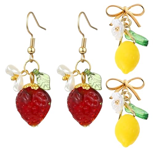 Statement Ohrringe Damen, Exquisit Ohrringe Hängend Mit Bunter Optik Elegant Lang Ohrringe - Statement Design Modeschmuck Für Partys, Hochzeiten & Sommer, Strand Alltag Zubehör von Snyvpra