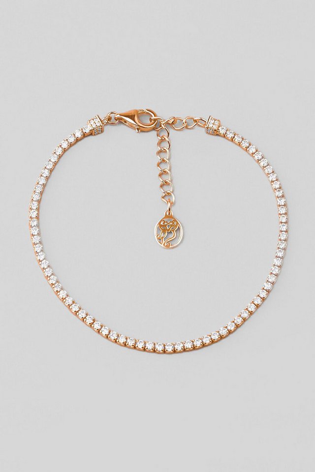 So CHIC... Armband 18K Roségold plattiertes Silberarmband 19cm von So CHIC...