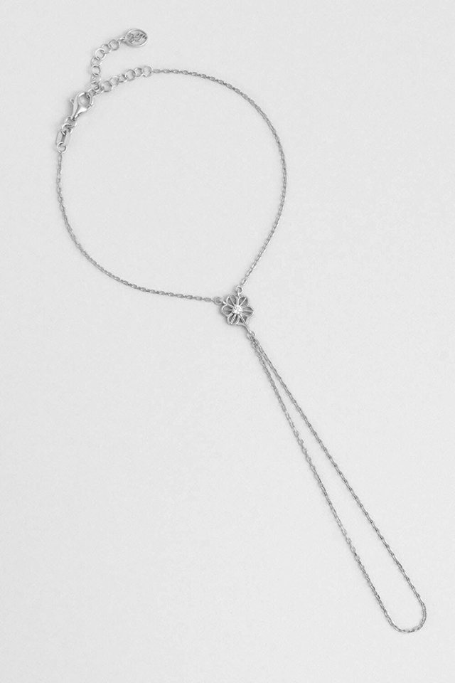 So CHIC... Armband 18K Weißgold plattierte Silber Handkette von So CHIC...