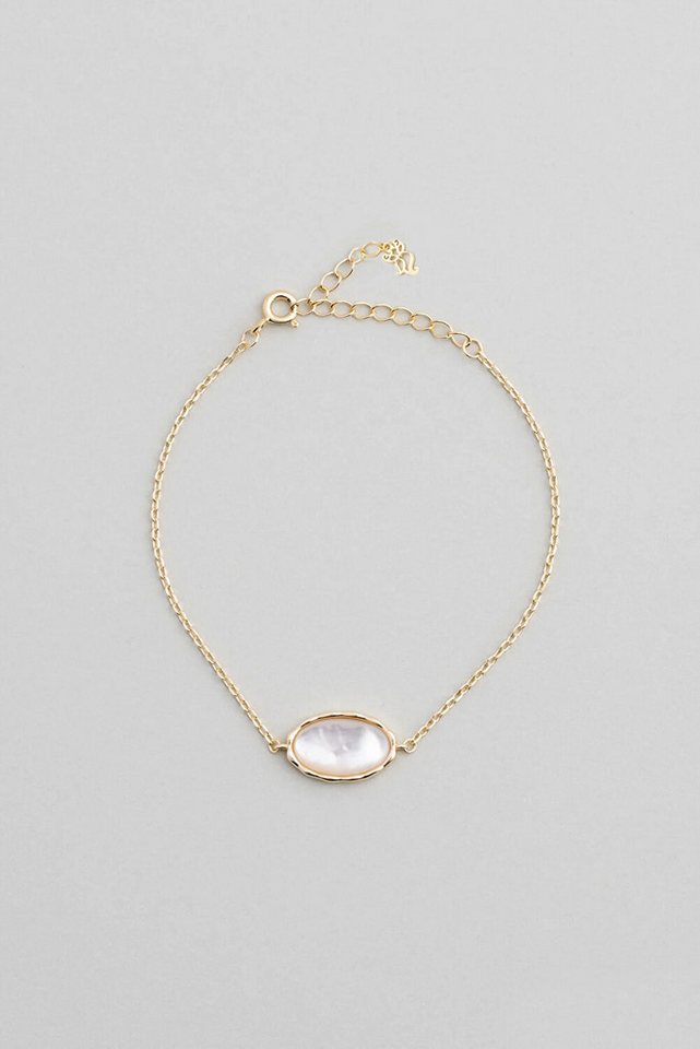 So CHIC... Armband 18K vergoldetes 19cm Silber Minimal Armband von So CHIC...