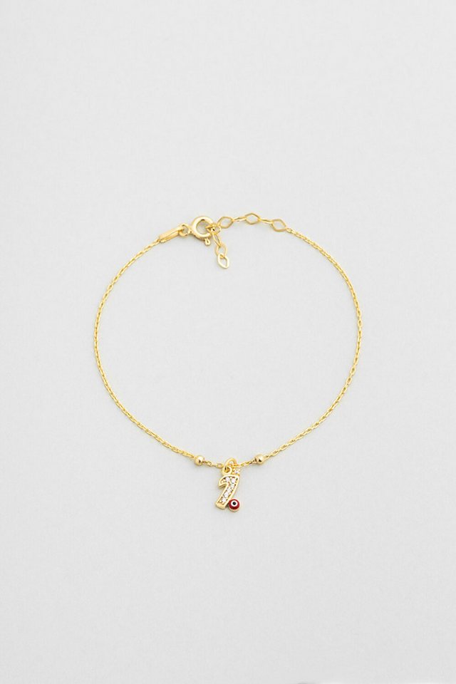 So CHIC... Armband 18K vergoldetes Silber Auge Armband von So CHIC...