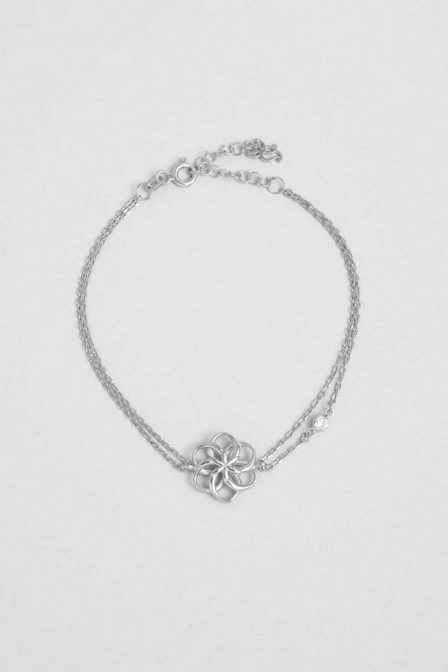 So CHIC... Armband Blume des Lebens 18K Gelbgold plattiert 20 cm Silber Armband von So CHIC...