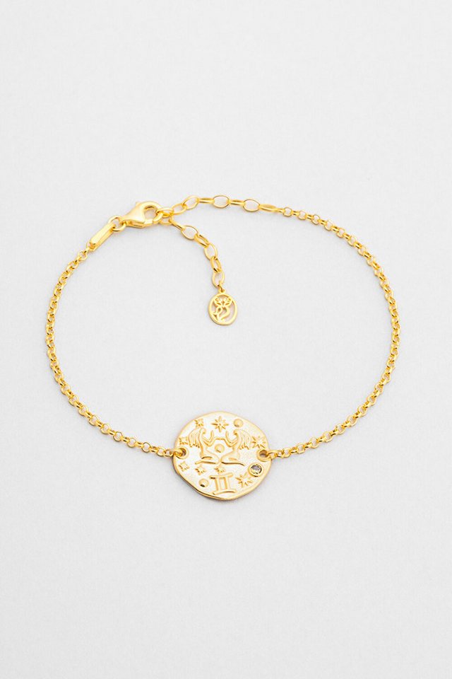 So CHIC... Armband Gemini 18K Gelbgold beschichtet 20 cm Silber Armband von So CHIC...