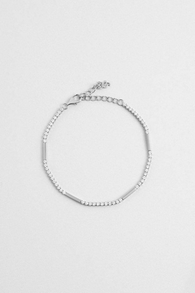 So CHIC... Armband Glanz 18K Gelbgold beschichtet 19 cm Silber Wasserweg Armband von So CHIC...