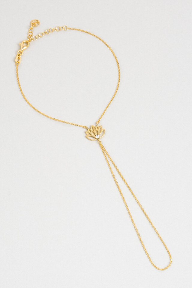 So CHIC... Armband Goldplattierte Silber 19cm Handkette von So CHIC...