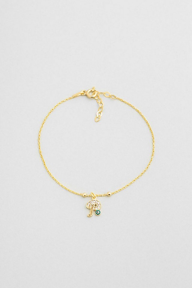 So CHIC... Armband Goldplattiertes Silber Armband 19cm mit bösem Blick von So CHIC...