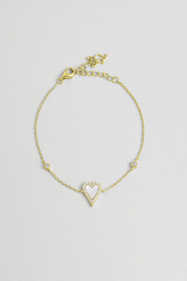 So CHIC... Armband Goldplattiertes Silber Minimal Armband 19cm von So CHIC...