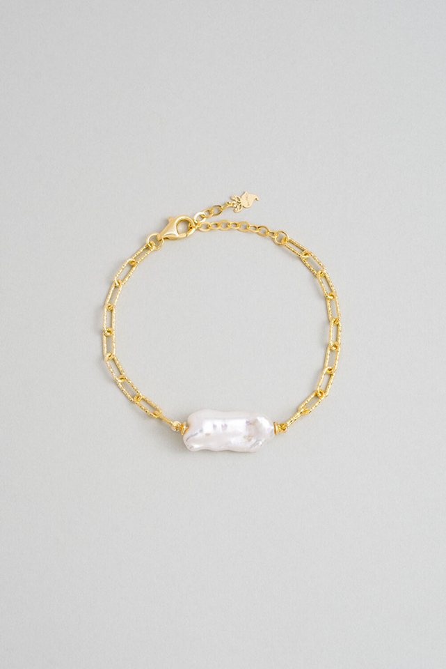 So CHIC... Armband Ikonisches 18K vergoldetes Silberperlenarmband von So CHIC...