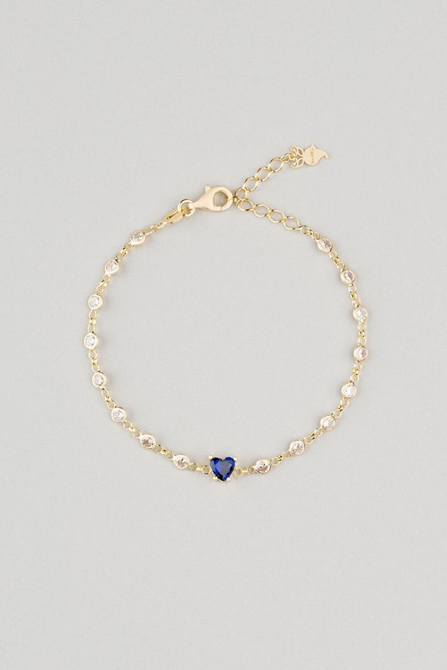 So CHIC... Armband Liebespfad 18K Gelbgold beschichtet 19 cm Silberarmband von So CHIC...