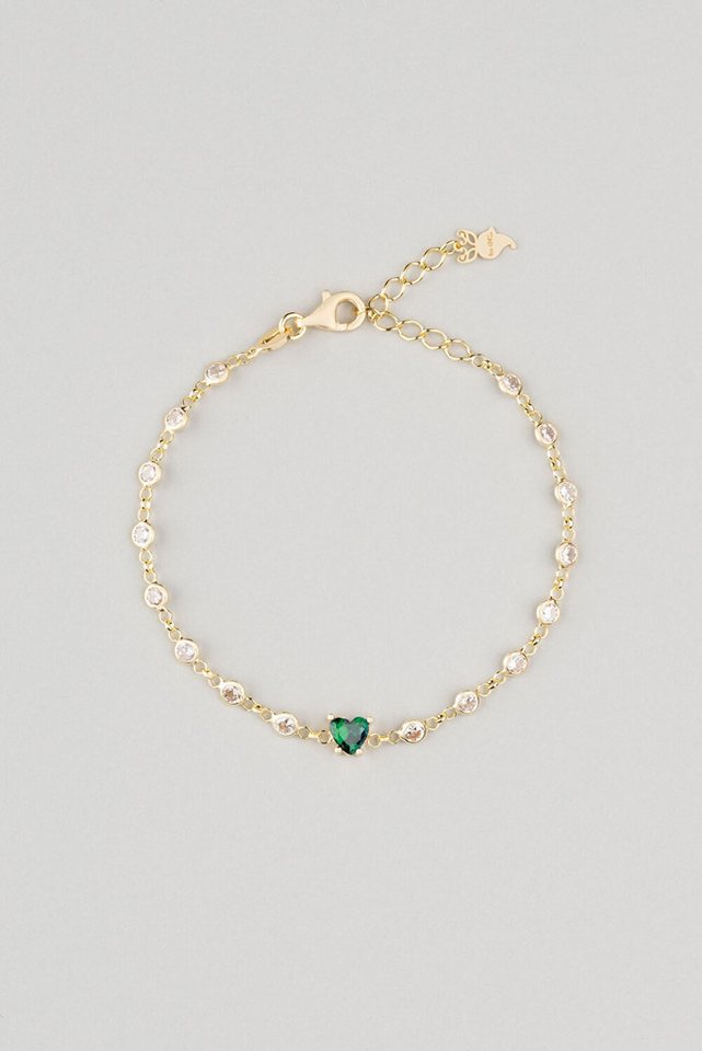 So CHIC... Armband Liebespfad 18K Gelbgold beschichtet 19 cm Silberarmband von So CHIC...