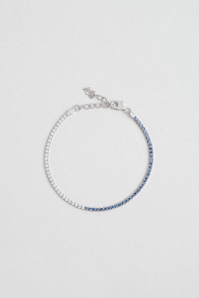 So CHIC... Armband Maia 18K Weißgold beschichtet 19 cm Silber Wasserweg Armband von So CHIC...