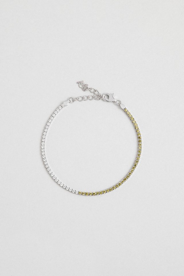 So CHIC... Armband Maia 18K Weißgold beschichtet 19 cm Silber Wasserweg Armband von So CHIC...