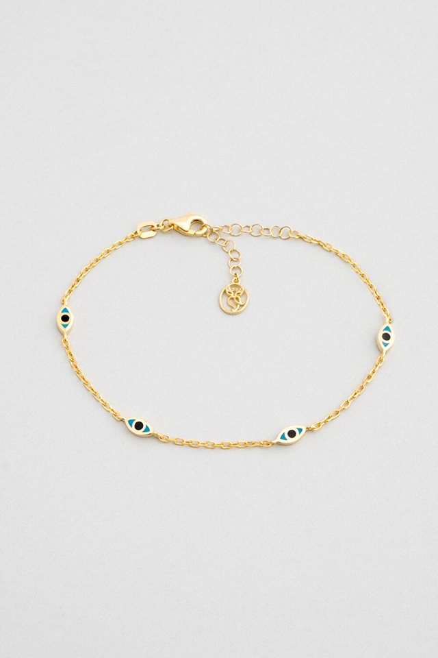 So CHIC... Armband Nazar Charm 18K vergoldetes Silberarmband von So CHIC...