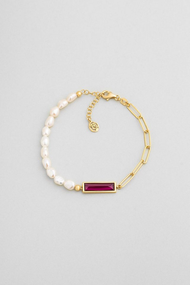 So CHIC... Armband Perlenblüte 18K vergoldetes Silberarmband von So CHIC...