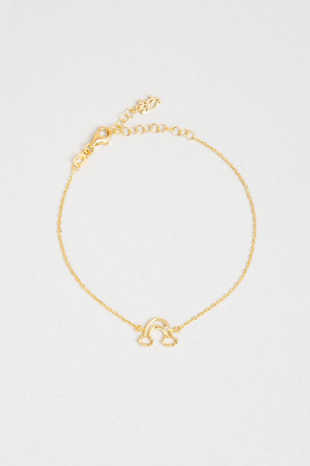 So CHIC... Armband Regenbogen 18K Gelbgold beschichtet 20 cm Silber Armband von So CHIC...