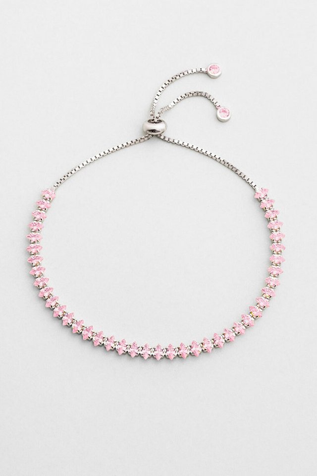 So CHIC... Armband Rosa Aura Verstellbares Silberarmband von So CHIC...