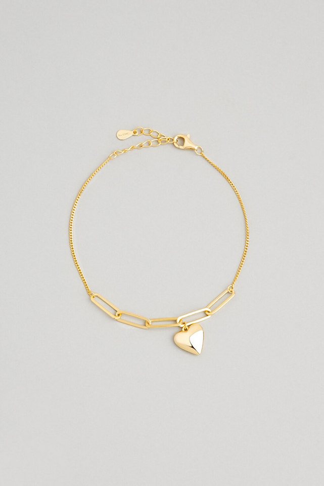 So CHIC... Armband Verstecktes Herz 18K vergoldetes Silberarmband von So CHIC...