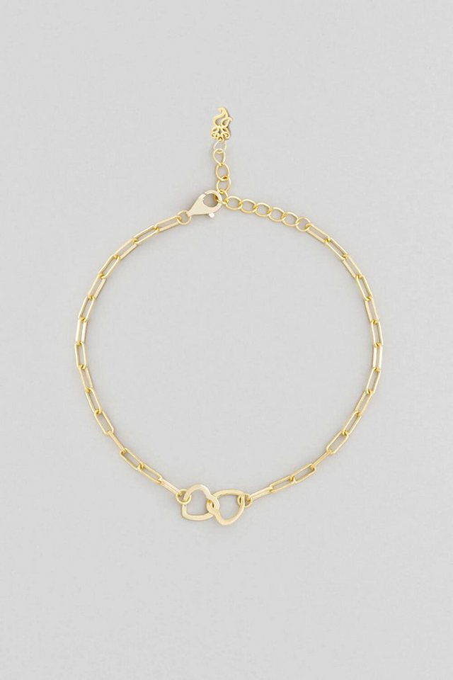 So CHIC... Armband Zwei Herzen 18K vergoldetes Silberarmband von So CHIC...