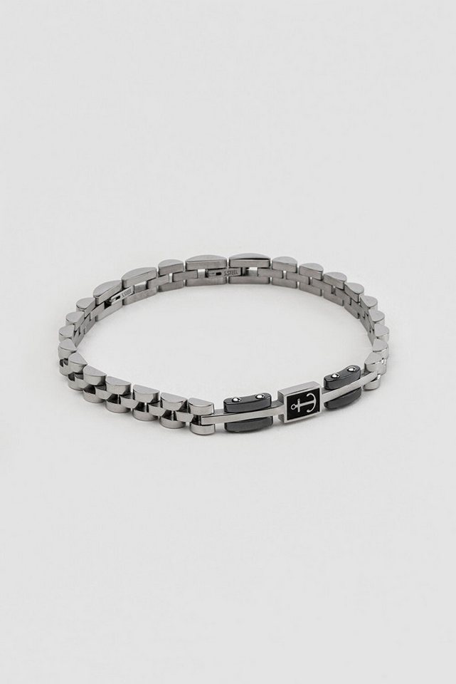 So CHIC... Armreif Anchor Detail Metallic 21cm Stahlarmband von So CHIC...