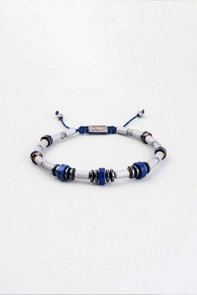 So CHIC... Armreif Hematit & Lapislazuli Herrenarmband, vergoldet von So CHIC...