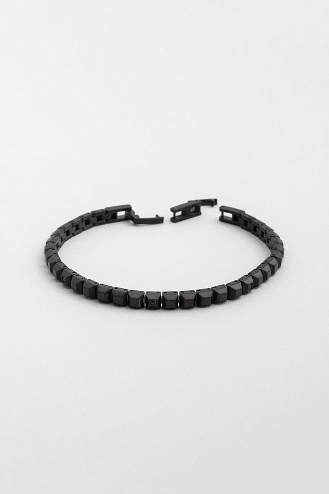 So CHIC... Armreif Schwarzes Shadow 21cm Stahl Herrenarmband von So CHIC...