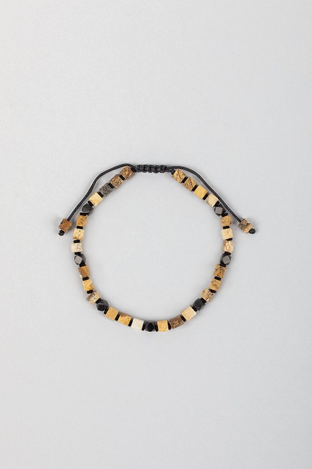 So CHIC... Armreif Verstellbares Stahlarmband mit Jasper von So CHIC...